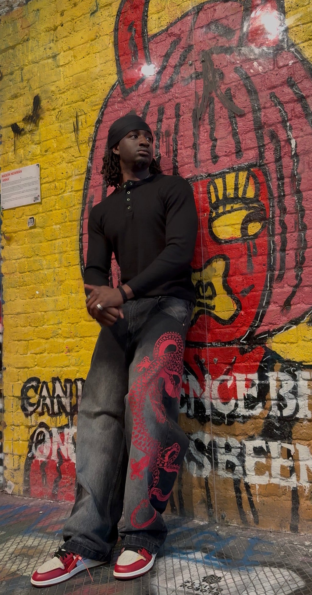 “Japanese Dragon” red edition jeans