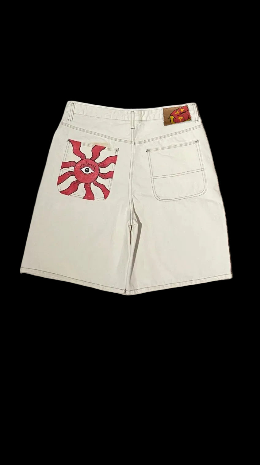 “Red Sun” jorts
