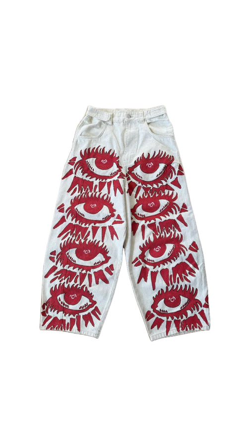 “Red Eyes” jeans