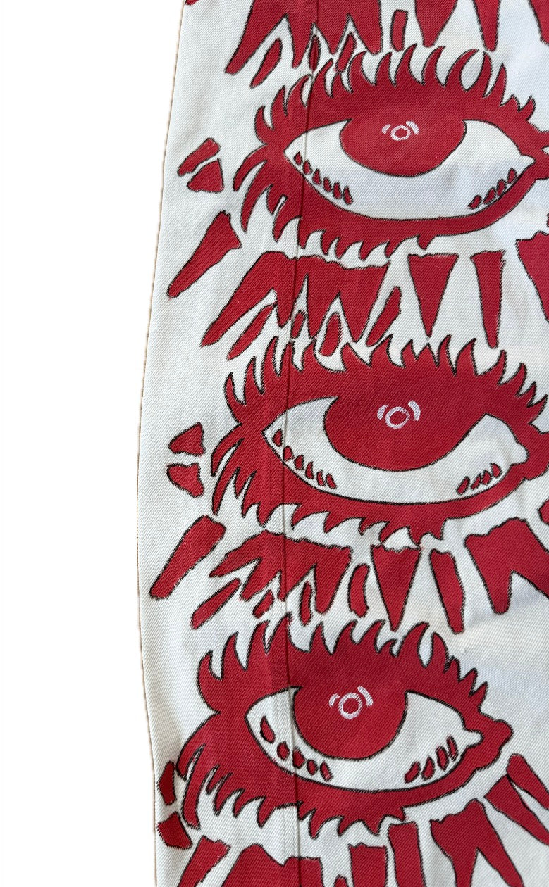 “Red Eyes” jeans