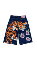 “Blossoming Tiger” jorts