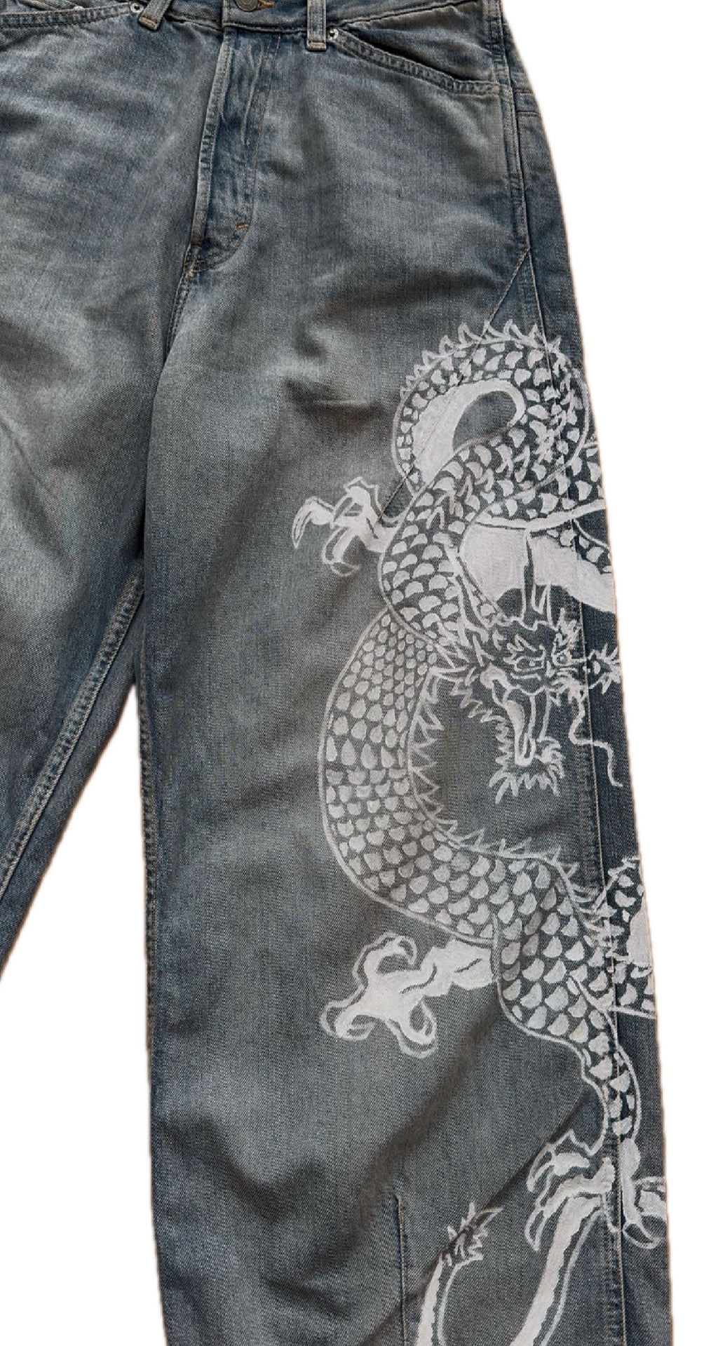 “Japanese Dragon” jeans