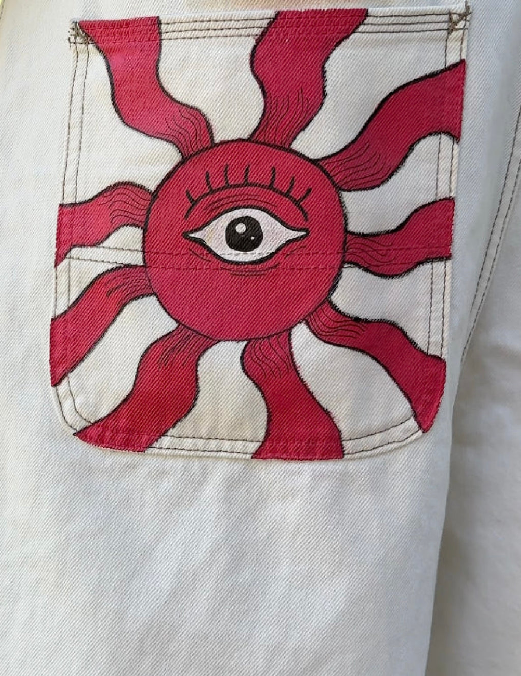 “Red Sun” jorts